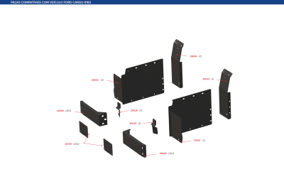 Suporte Do Parachoque Ford Cargo S Le Ld Bonfanti